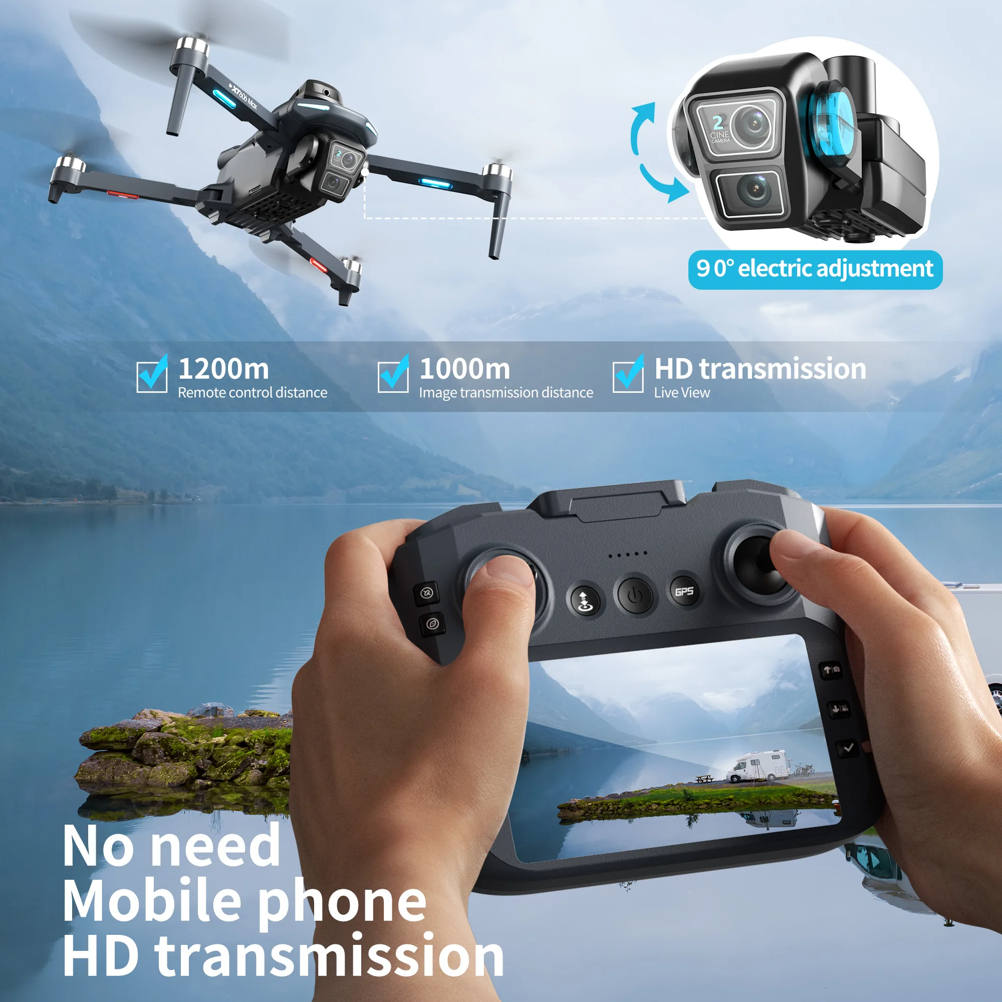 Original XT606 Drone Professio - Drone Multispectral recension och pris